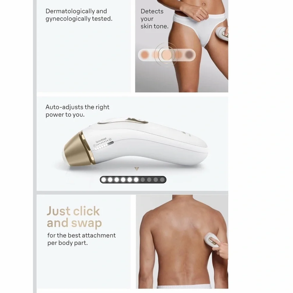 Braun Smart IPL Silk Expert Pro 5 Laser Hair Removal Device Vanity Case PL5347